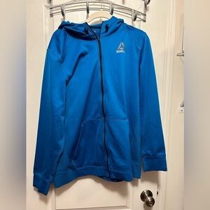 Reebok Blue Speedwick‎ Fleece Full Zip Hoodie men’s XL